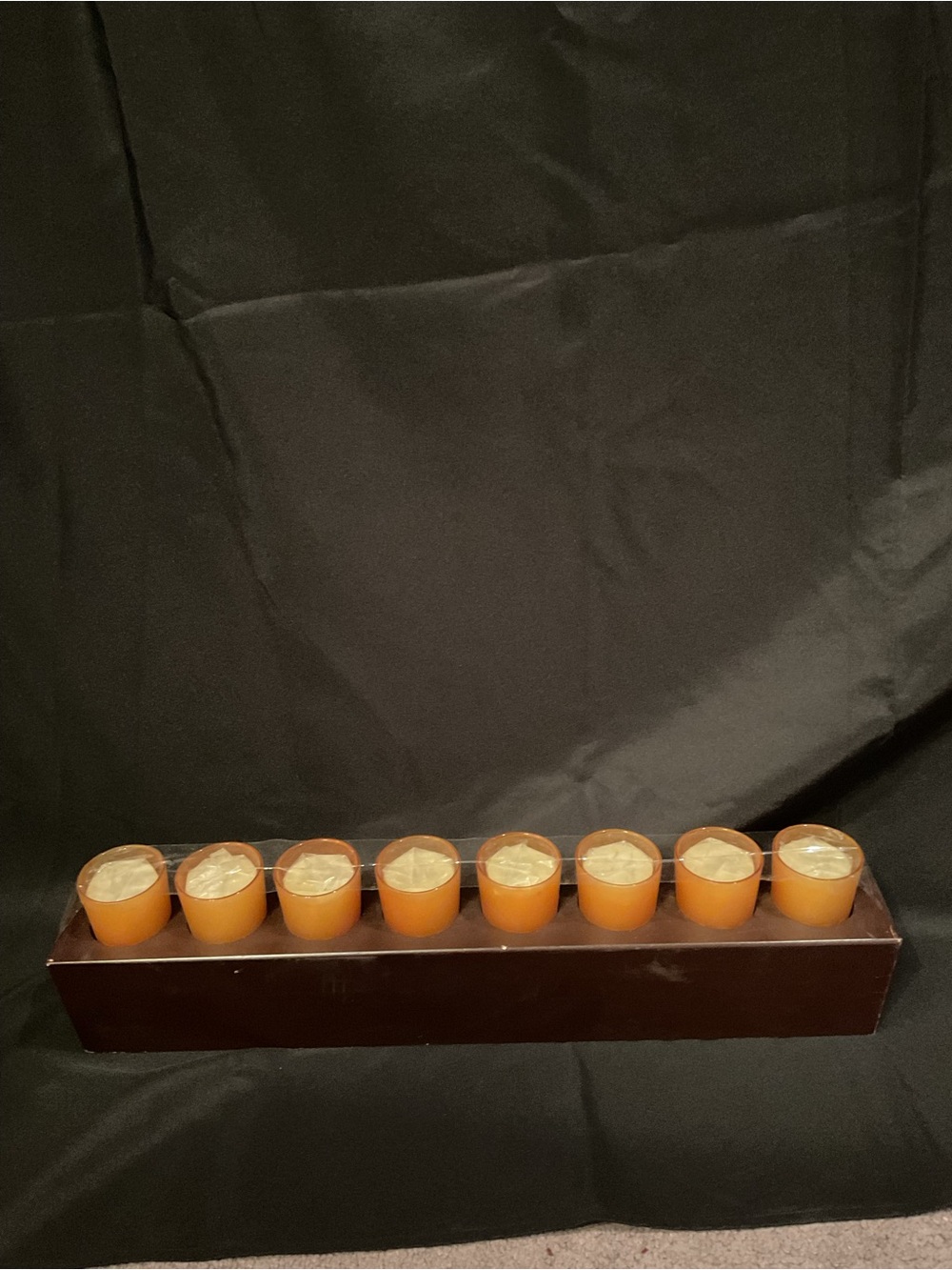 Candle Set with Wooden Holder -